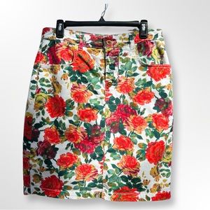 Maeve by Anthropologie: Denim Floral Pencil Skirt S. 14